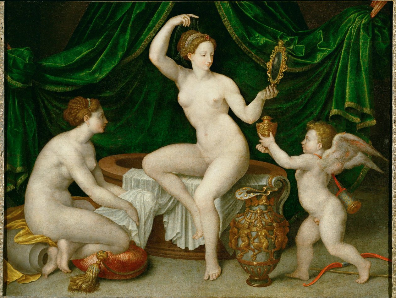 La Toilette de Venus. Venus at her toilet … - Fontainebleau School