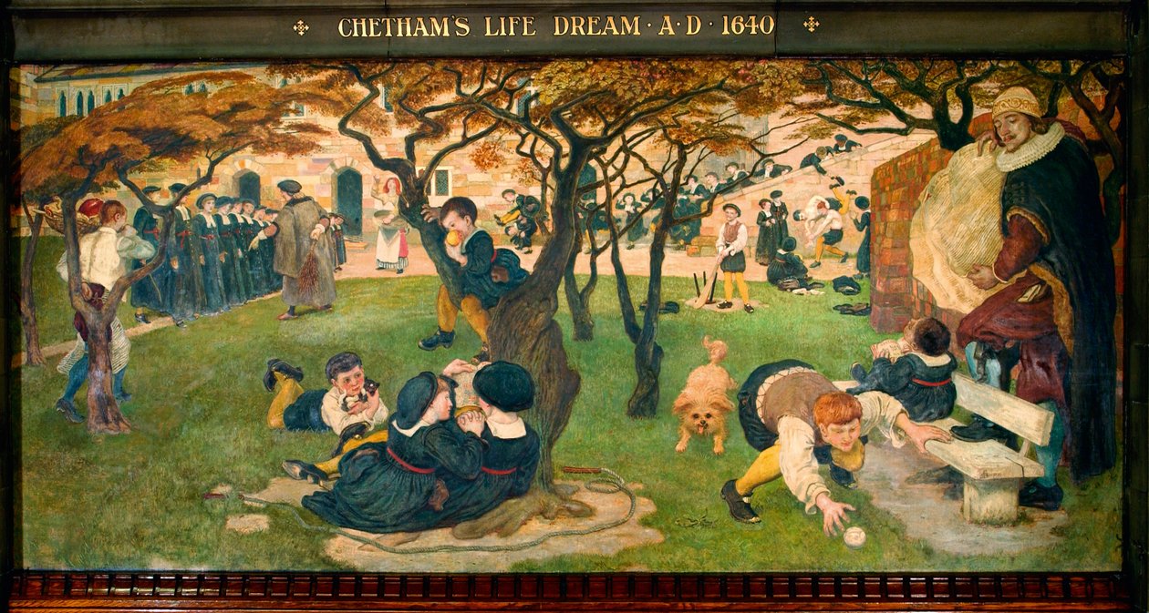 Le rêve de la vie de Chetham AD 1640 - Ford Madox Brown