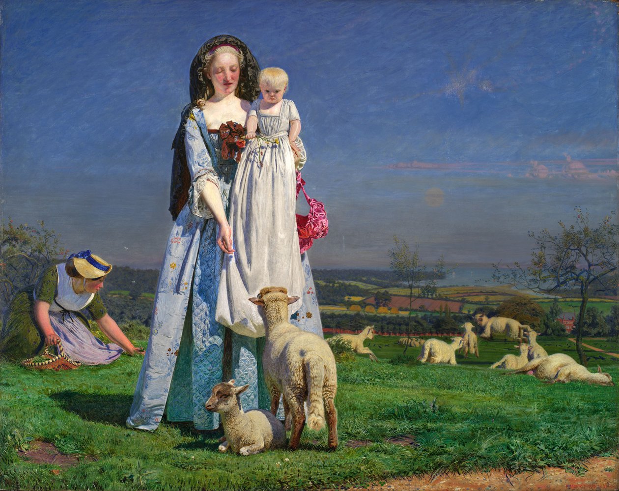Jolis petits agneaux - Ford Madox Brown