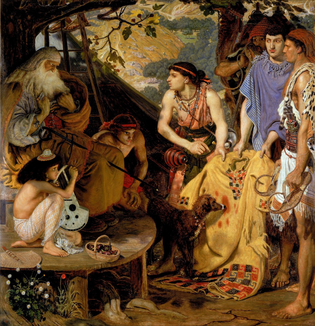 Le manteau aux multiples couleurs - Ford Madox Brown