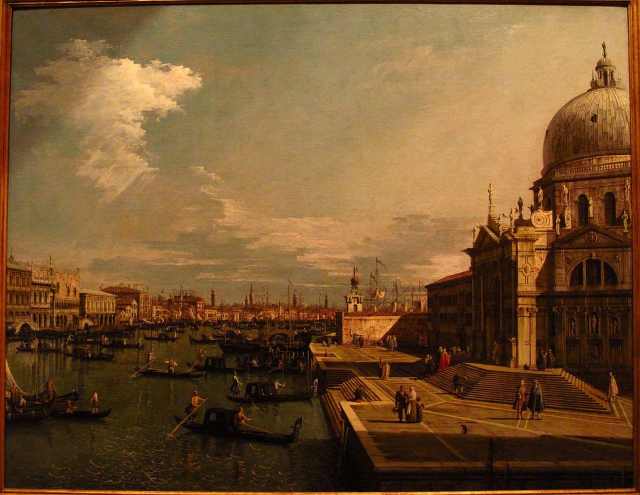 Le Grand Canal avec S. Maria della Salute - Formerly Canaletto