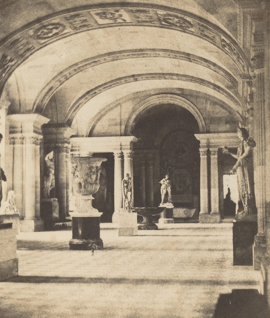 Salon des Caryatides, Louvre, vers 1851 - Fortuné Joseph Petiot Groffier