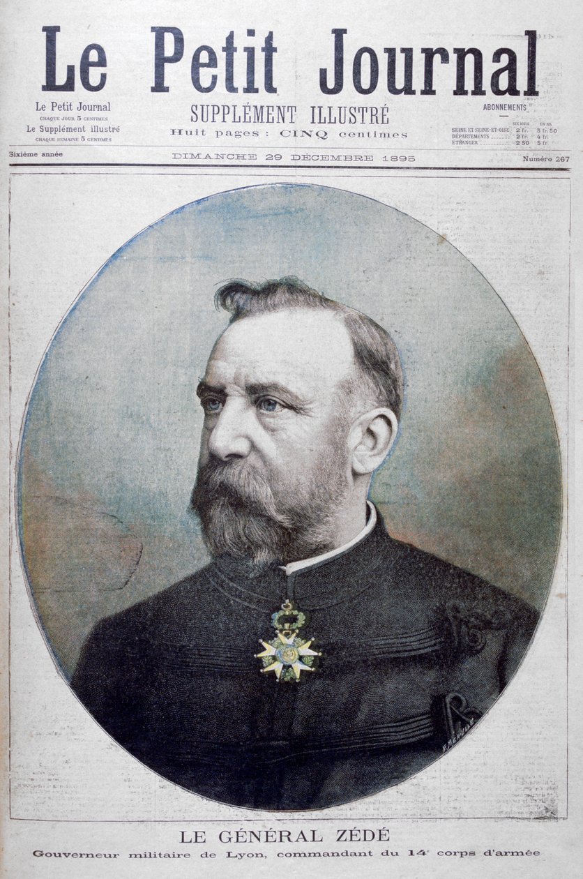 Général Zédé, gouverneur militaire de Lyon, France, 1895 - Fortuné Méaulle