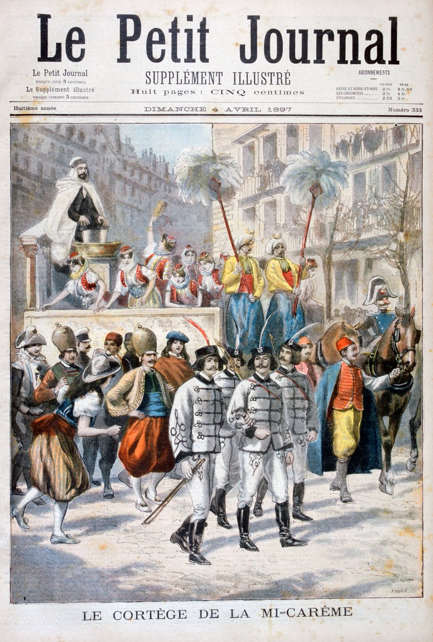 La procession du festival de la mi-carême, 1897 - Fortuné Méaulle