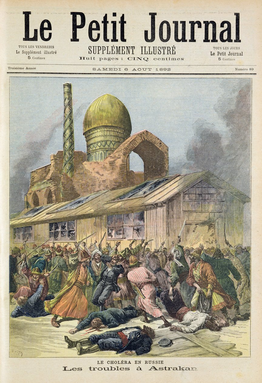 Page de titre représentant les troubles à Astrakhan pendant l