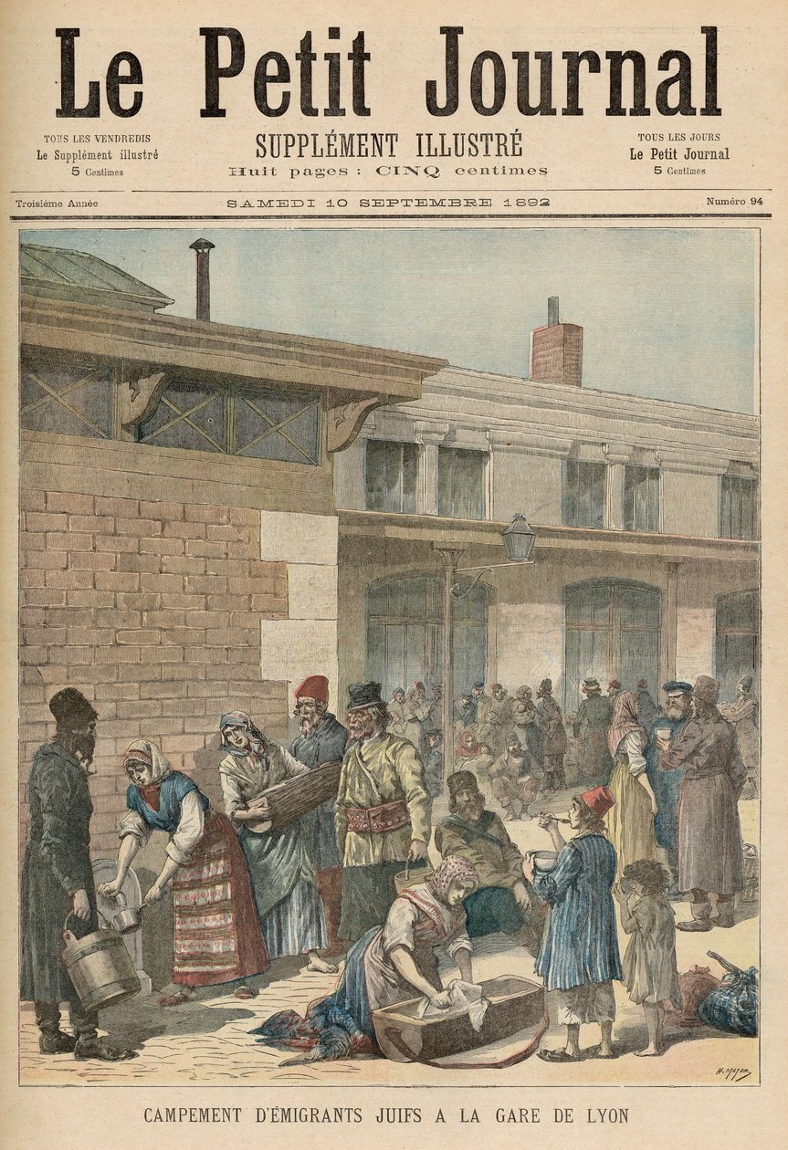 Camp de réfugiés juifs à la Gare de Lyon, de 