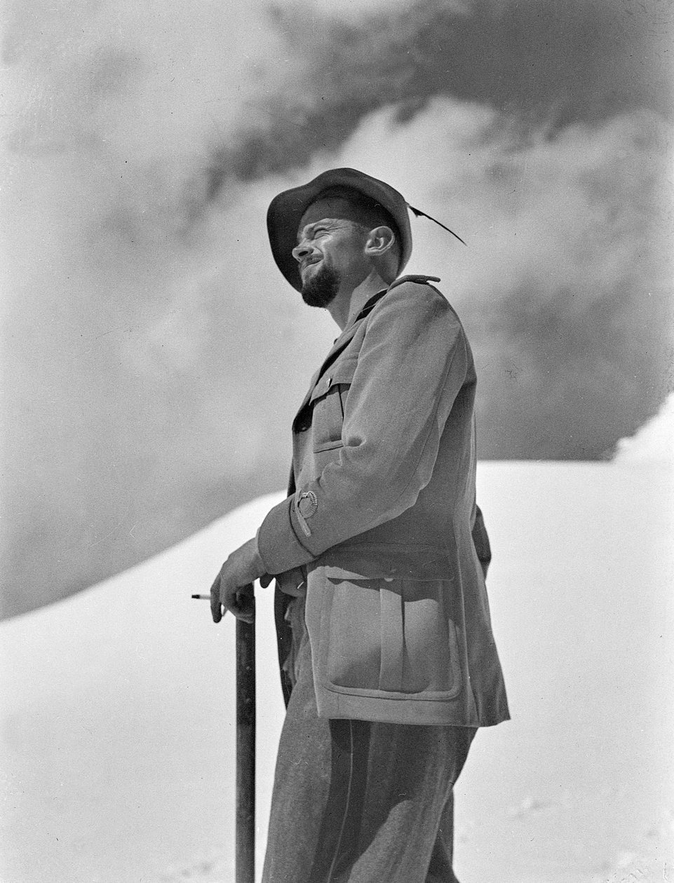 Soldat Alpino dans la neige - Fosco Maraini