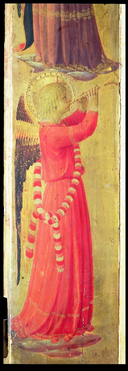 Ange Jouant de la Flûte, du Triptyque Linaiuoli, 1433 (détail) - Fra Angelico