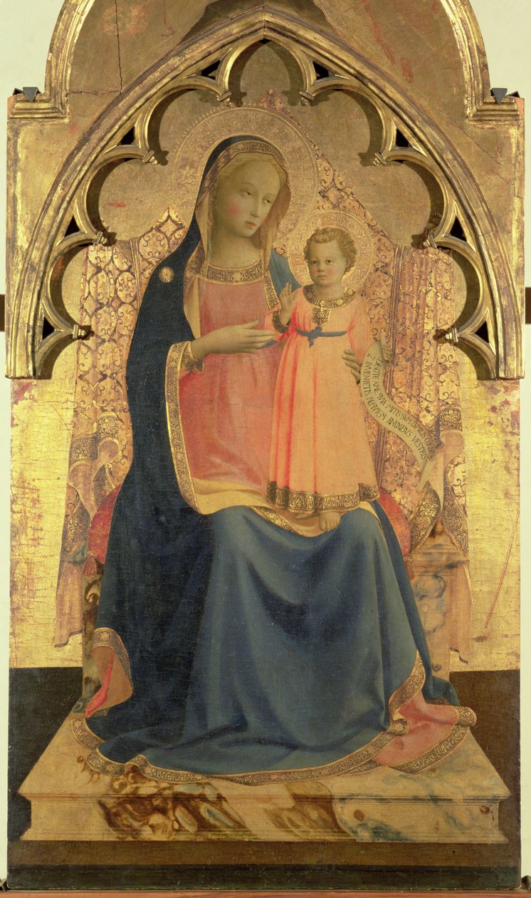 Madone et Enfant, panneau central d