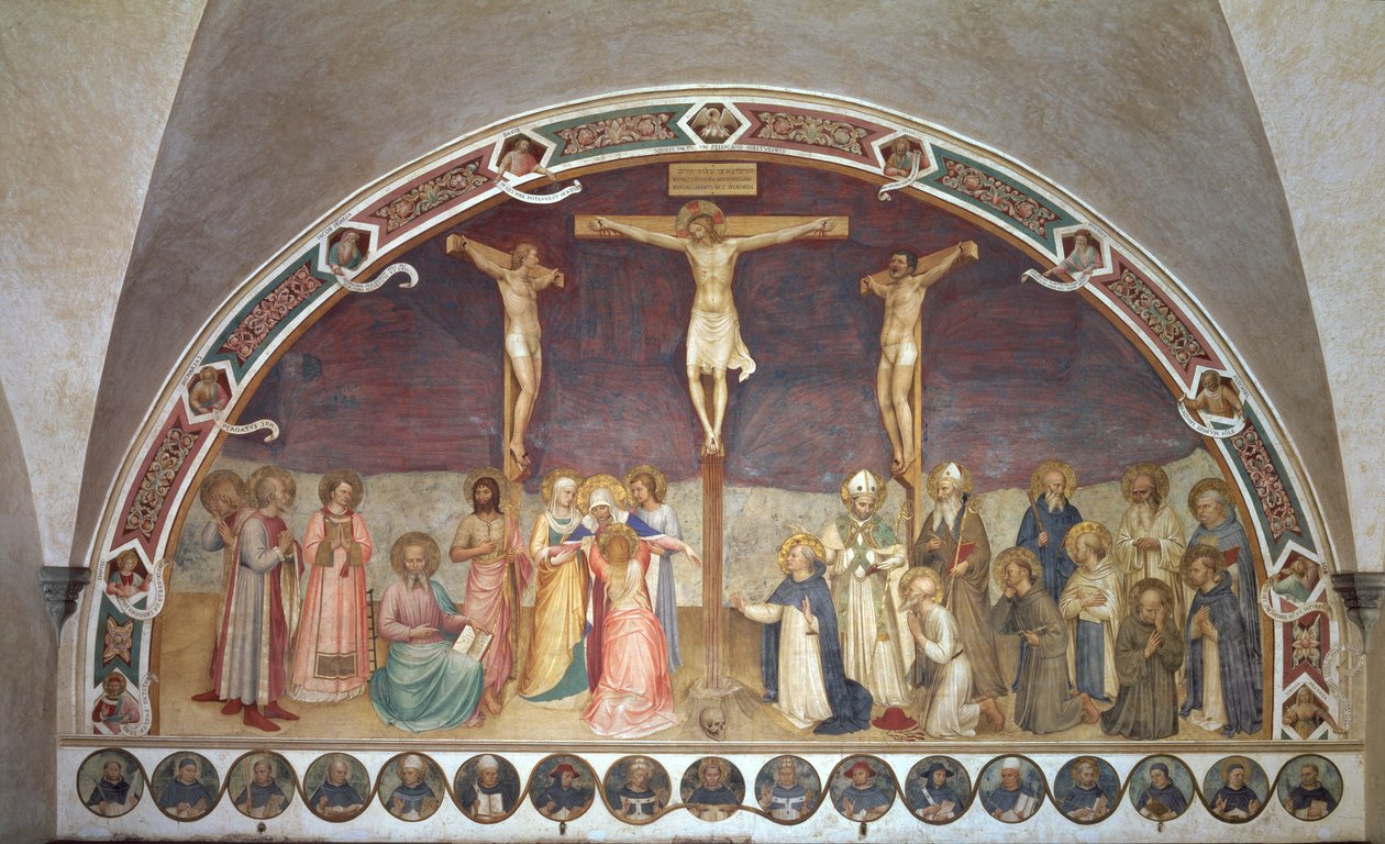 La Crucifixion, avec SS. Cosmas, Damian, François et Bernard - Fra Angelico