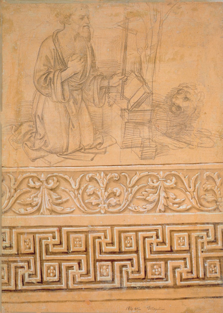 Saint Jérôme en pénitence, avec un lion - Fra Filippo Lippi