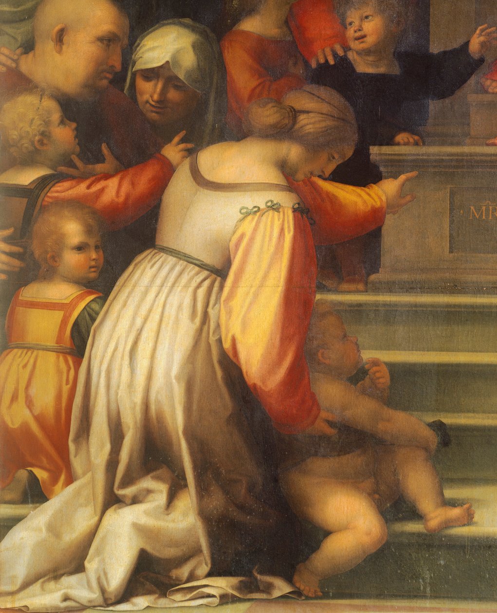 Notre-Dame de la Miséricorde par Bartolomeo della Porta dit Fra Bartolomeo (1472-1517), détail - Fra (1472 1517) Bartolomeo