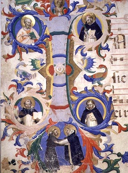 Initiale historiée 