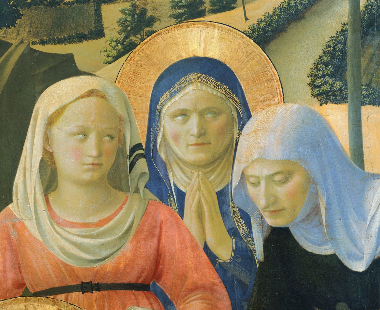 La Déposition de Croix ou le Retable de la Sainte Trinité, vers 1432, par Giovanni da Fiesole dit Fra Angelico (1400-vers 1455), tempera sur bois - Fra (c.1387 1455) Angelico