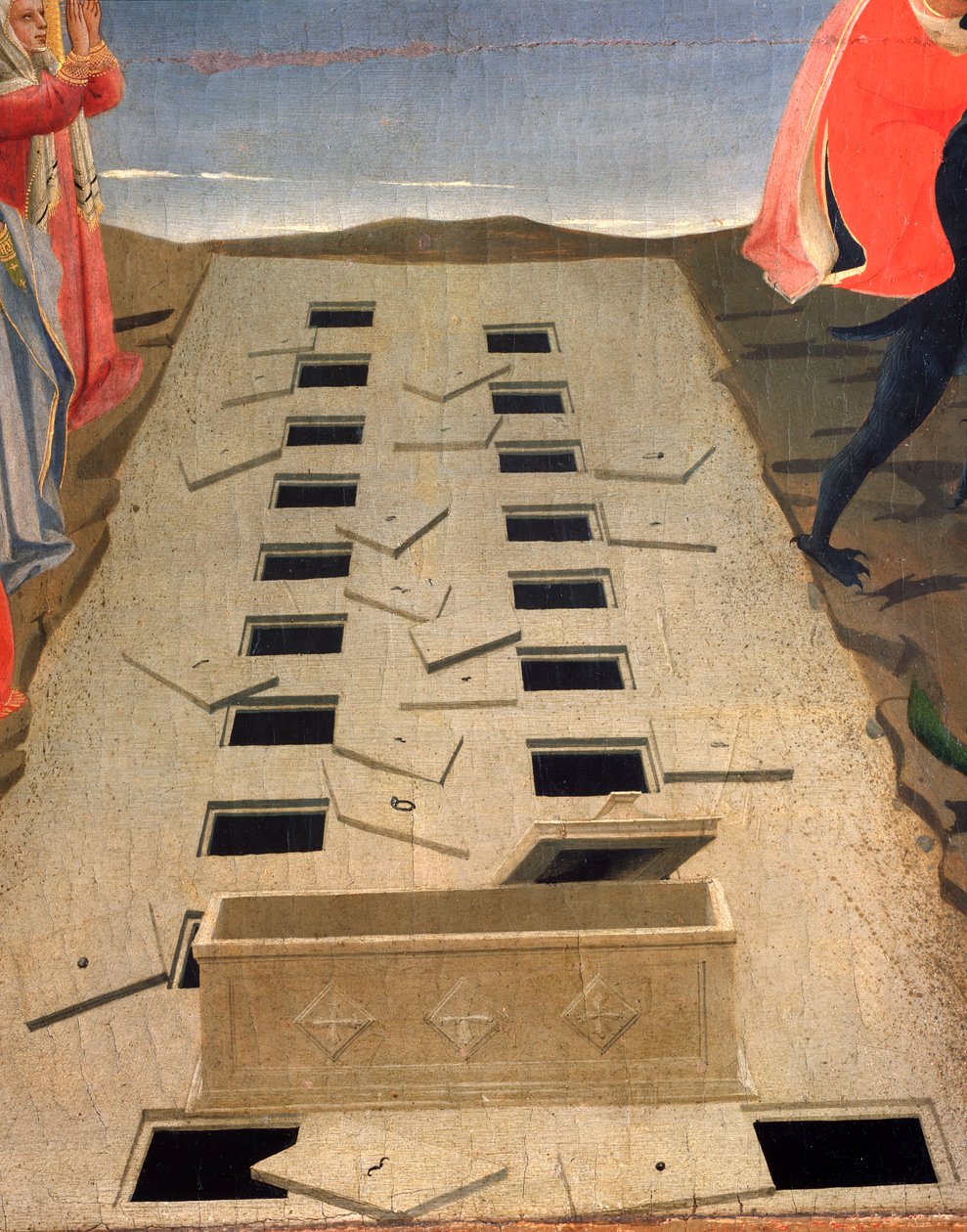 Les tombes ouvertes (détail) - Fra  Angelico
