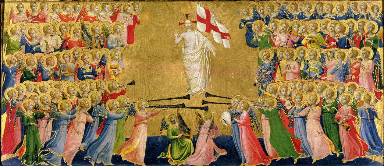 Le Christ glorifié dans la cour du ciel, 1423-24 (détail) - Fra Angelico