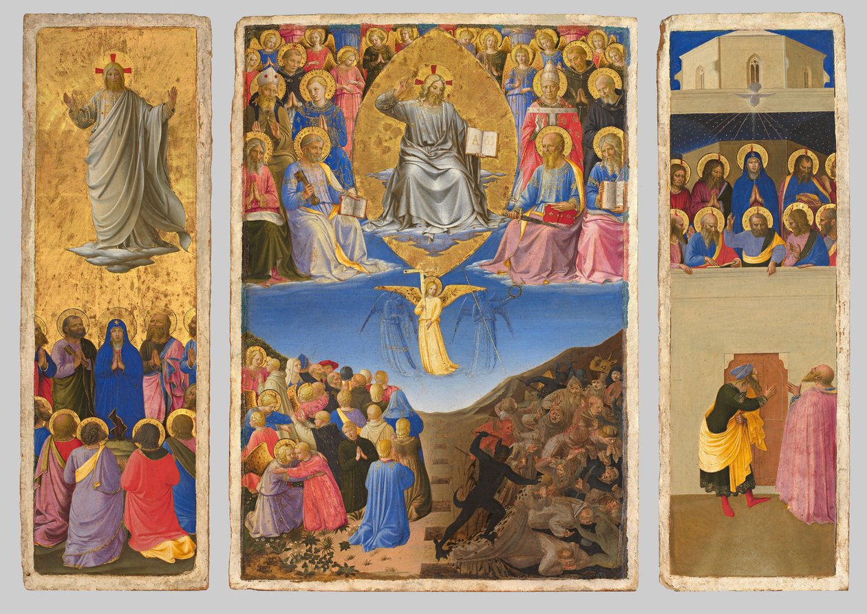 Italien : Trittico (Ascensione, Giudizio Universale, Pentecoste) Triptyque du Jugement dernier, de l