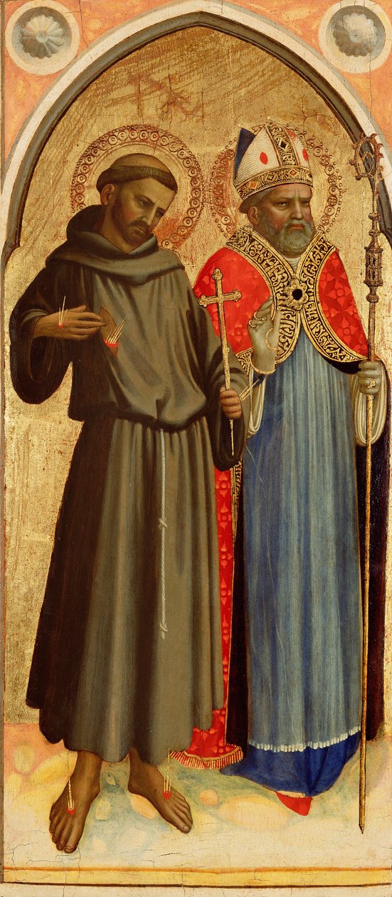 Saint François et un évêque Saint - Fra Angelico