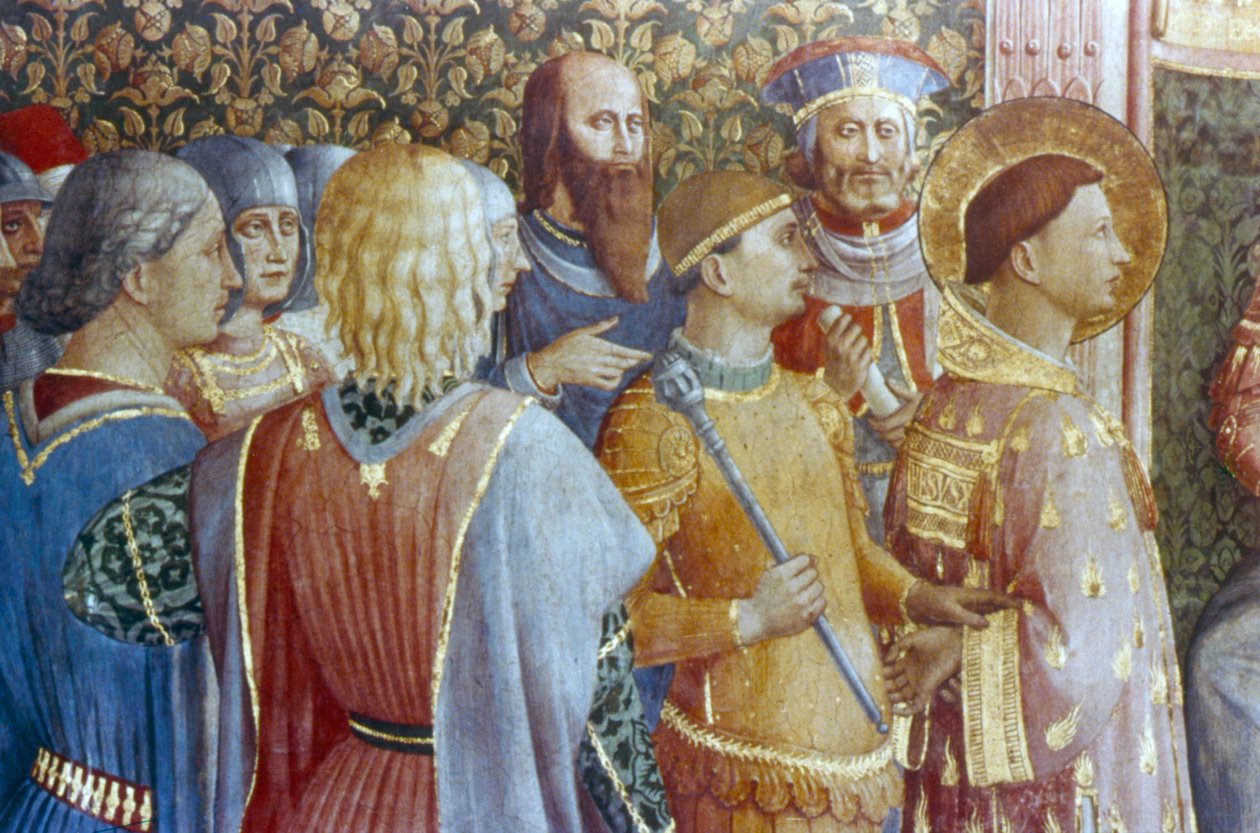 Saint Laurent devant le Tribunal de Decius (détail) - Fra Angelico