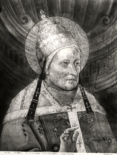 Alexandre I (d.115) de la Chapelle Sixtine - Fra Diamante