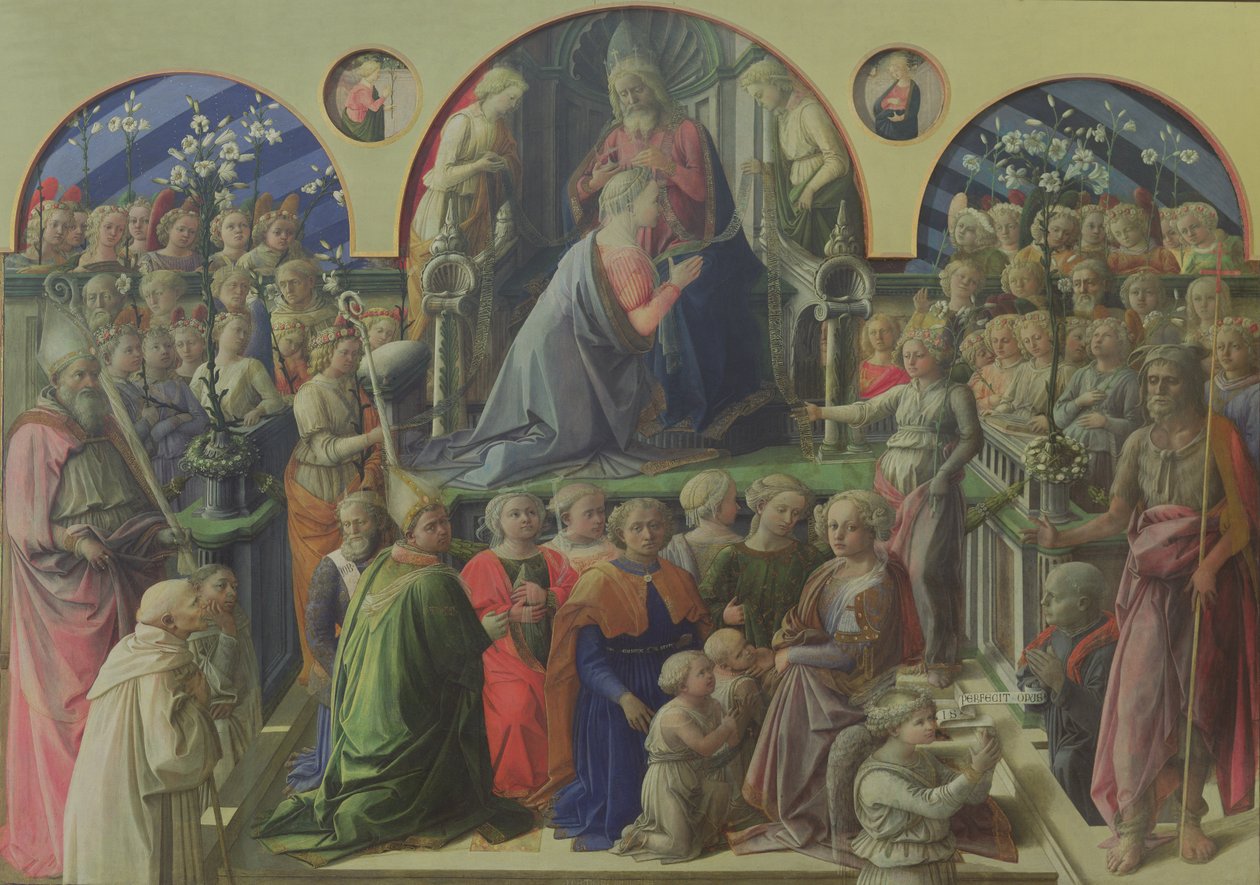 Couronnement de la Vierge avec des saints et des anges, 1441-47 - Fra Filippo Lippi