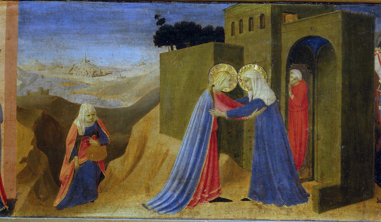 La Visitation. Prédelle du Retable de l'Annonciation