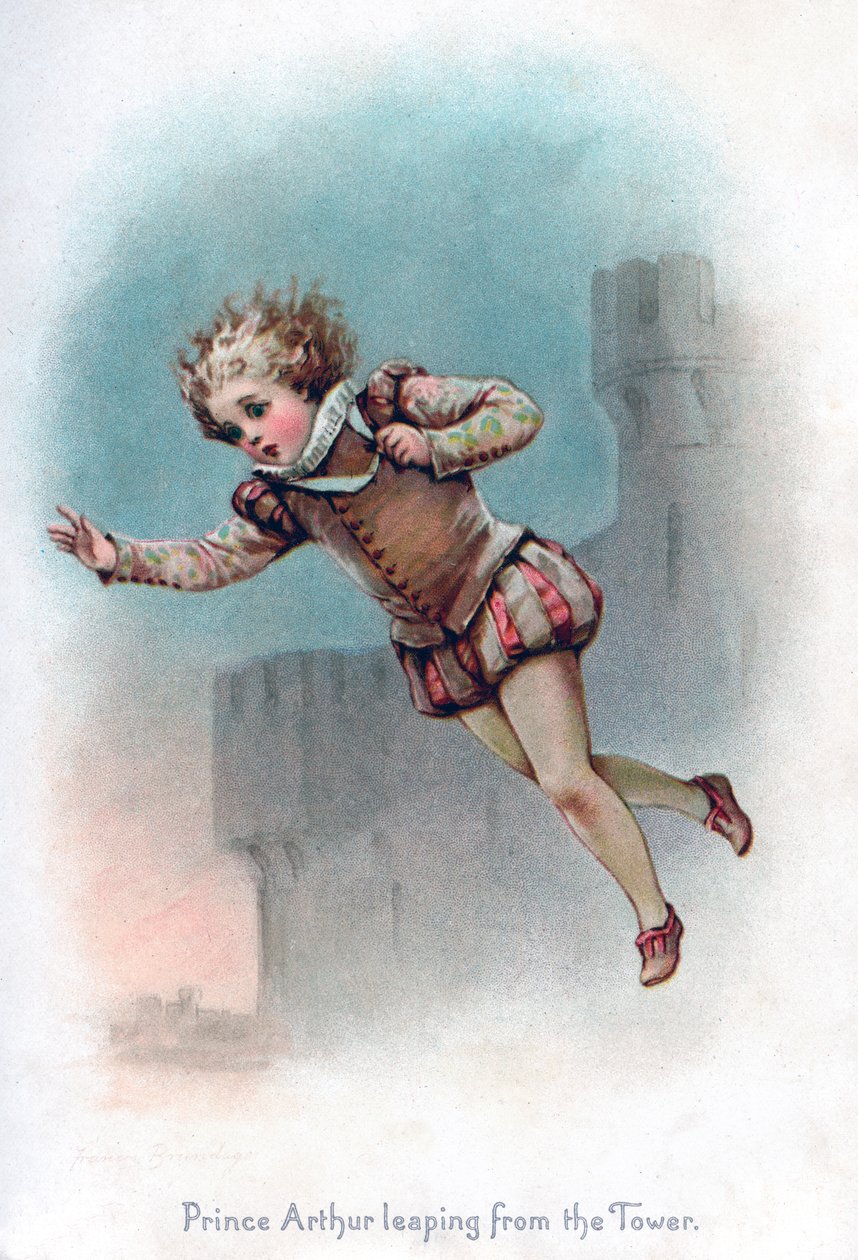 Le prince Arthur sautant de la tour, 1897 - Frances Brundage