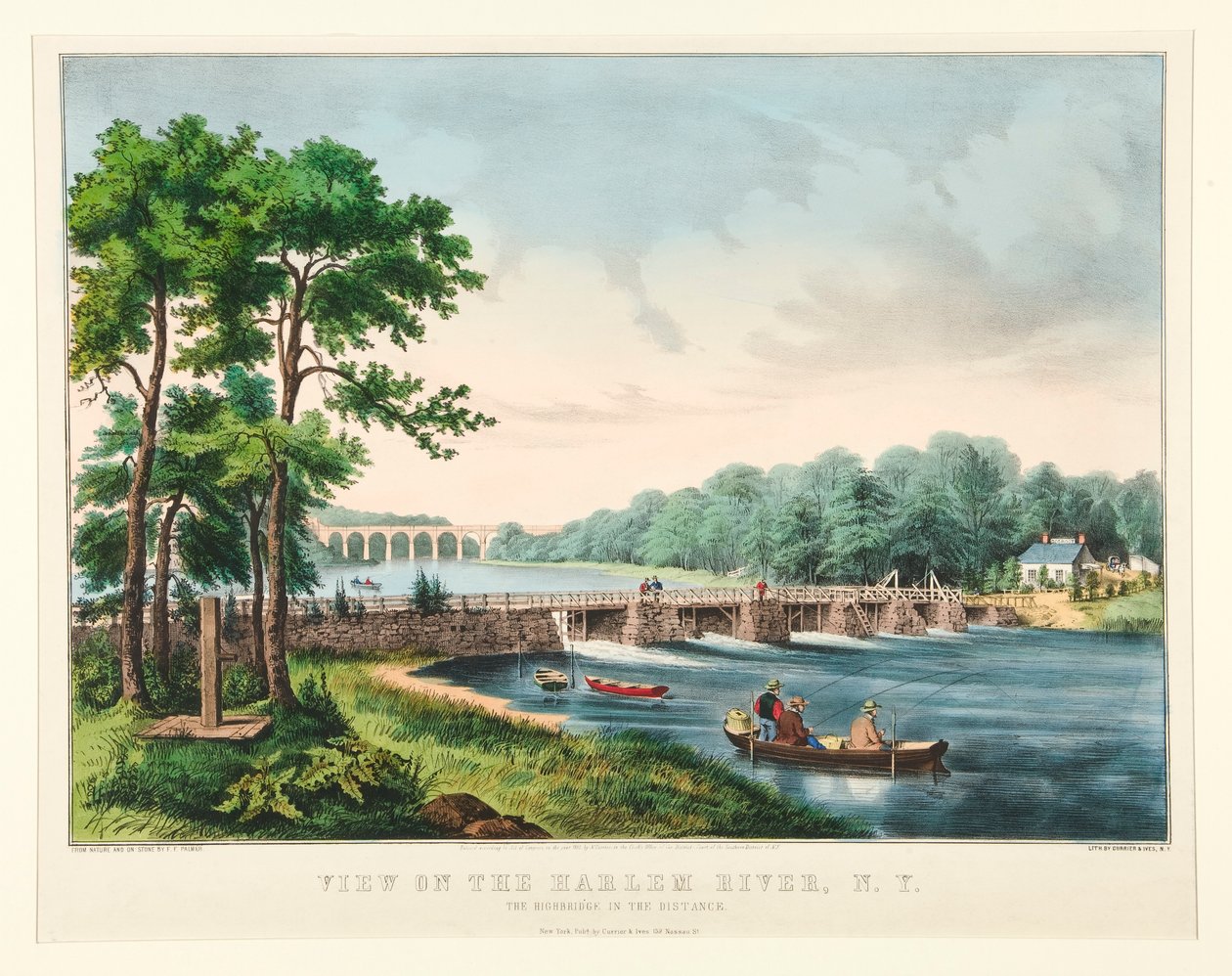 Vue de la rivière Harlem, N.Y. - Frances Flora Bond Palmer