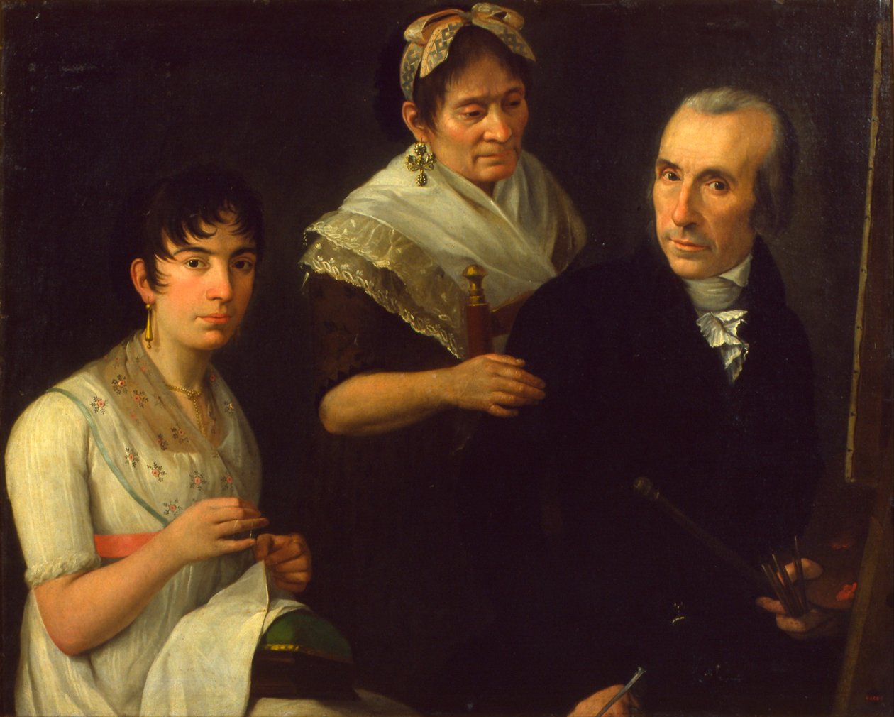 La famille du peintre - Francesc Lacoma i Sans