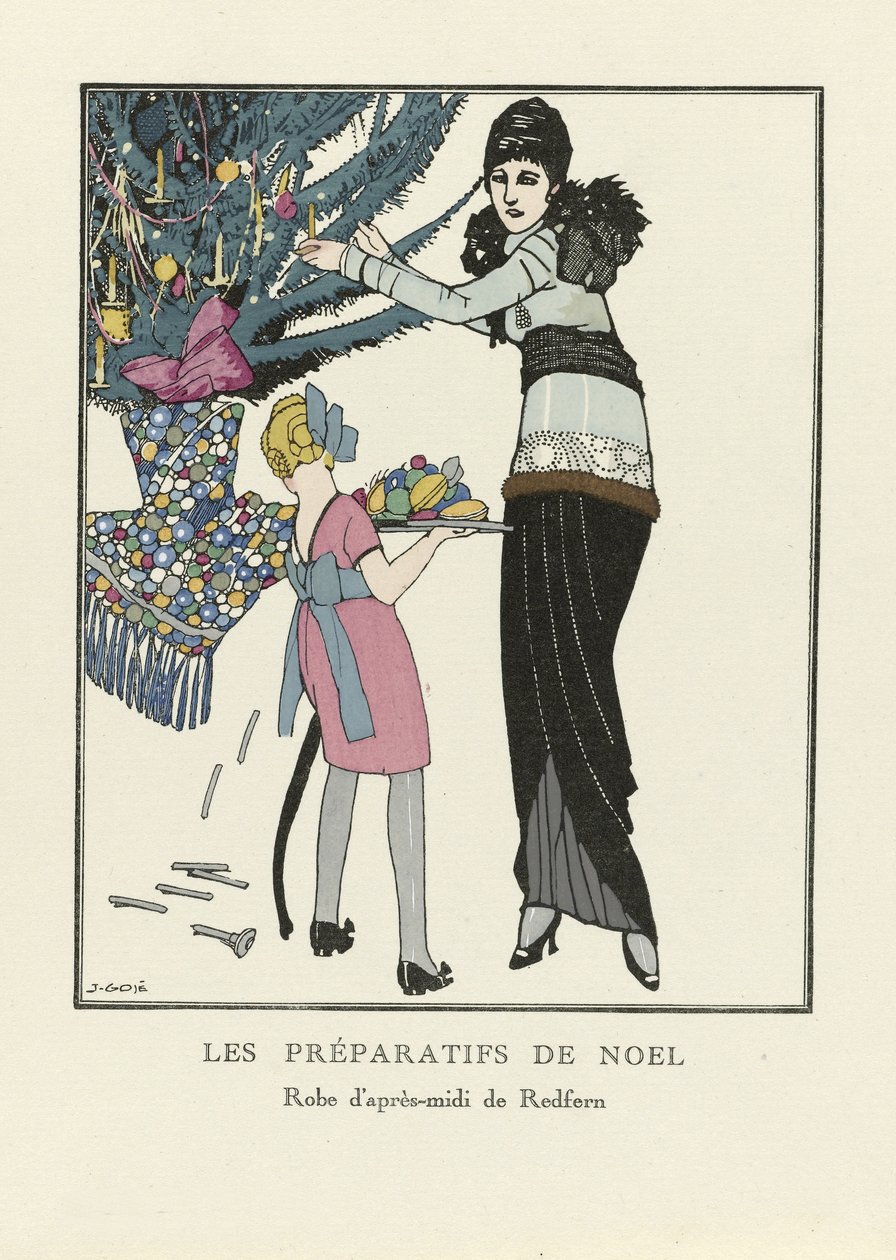 Les Préparatifs de Noël, pub. 1914 - Francesc Xavier Gosé