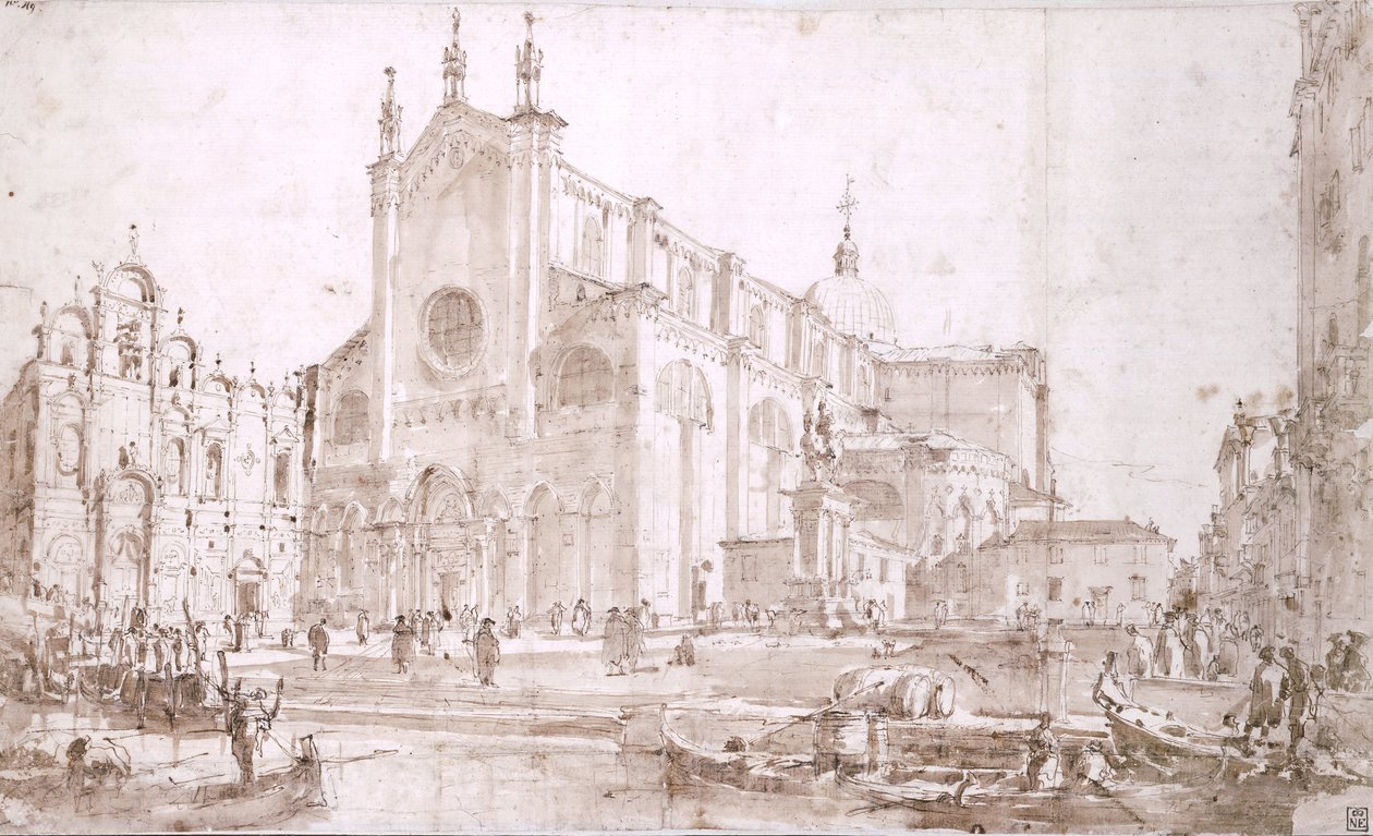 Campo San Zanipolo à Venise - Francesco Guardi