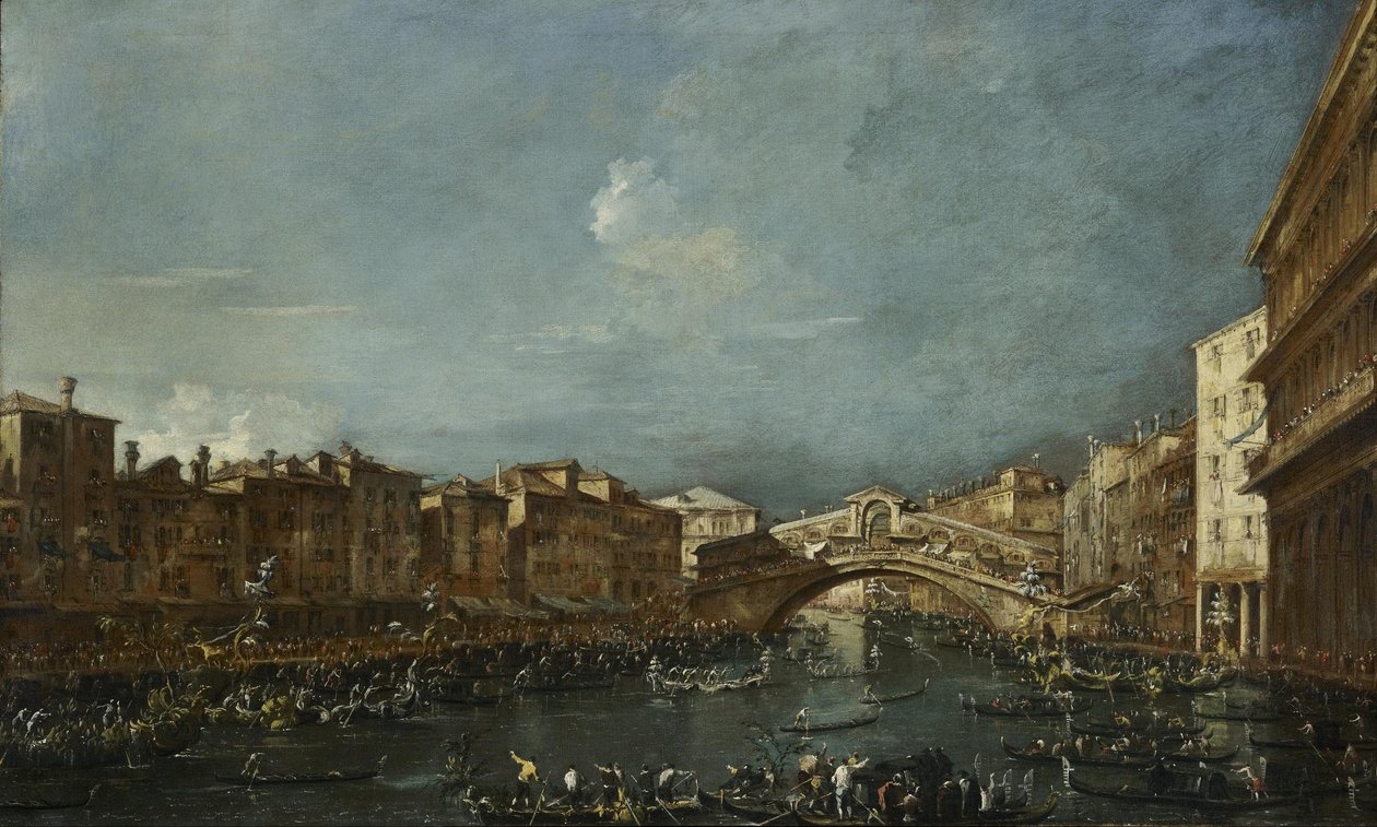 Régate au pont du Rialto - Francesco Guardi