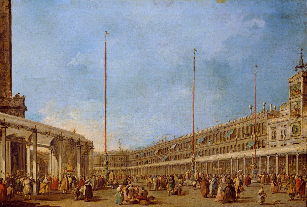 La procession du Corpus Domini à travers la place Saint-Marc, vers 1766-70 - Francesco Guardi