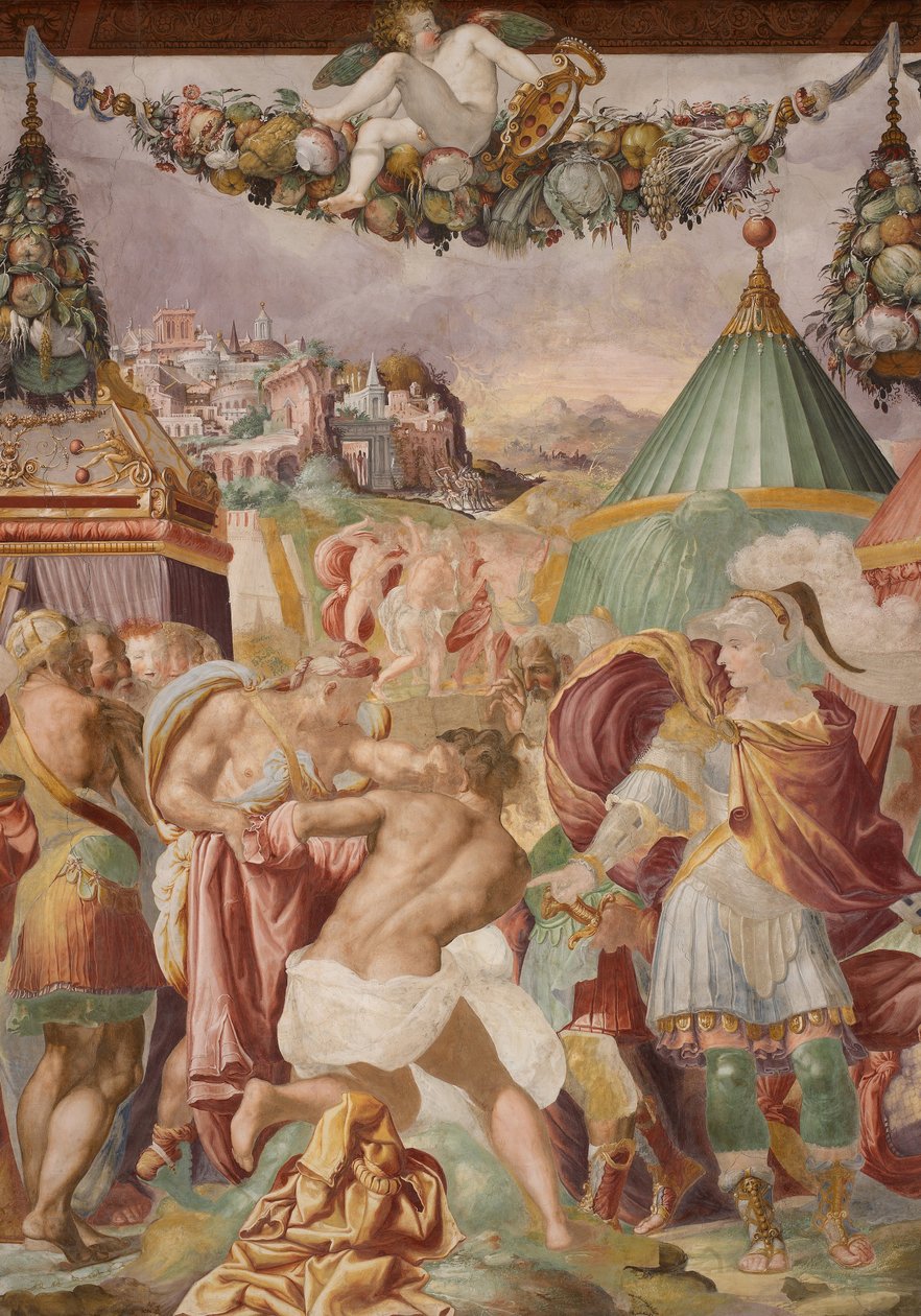 Camillo punit le maître traître de Falerii - Francesco de Rossi Salviati Cecchino