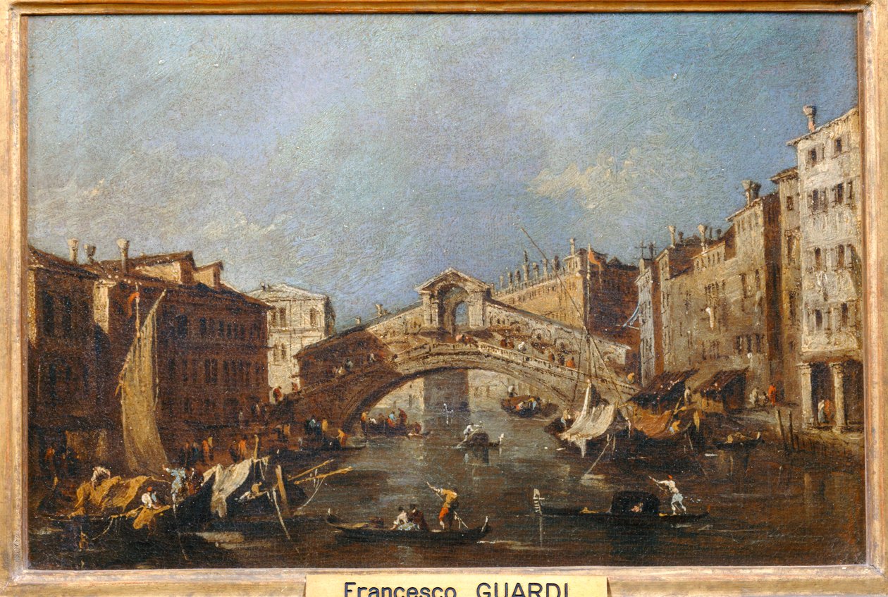 Le Pont du Rialto - Rialto Bridge ... - Francesco (circle of) Guardi