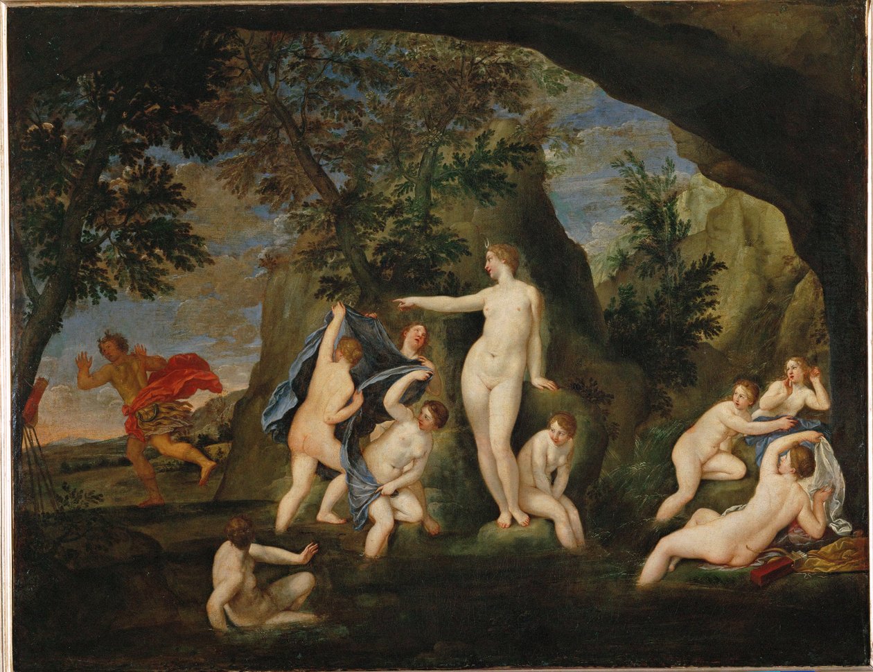 Acteon metamorphose en cerf - Actaion changed into a stag ... - Francesco Albani