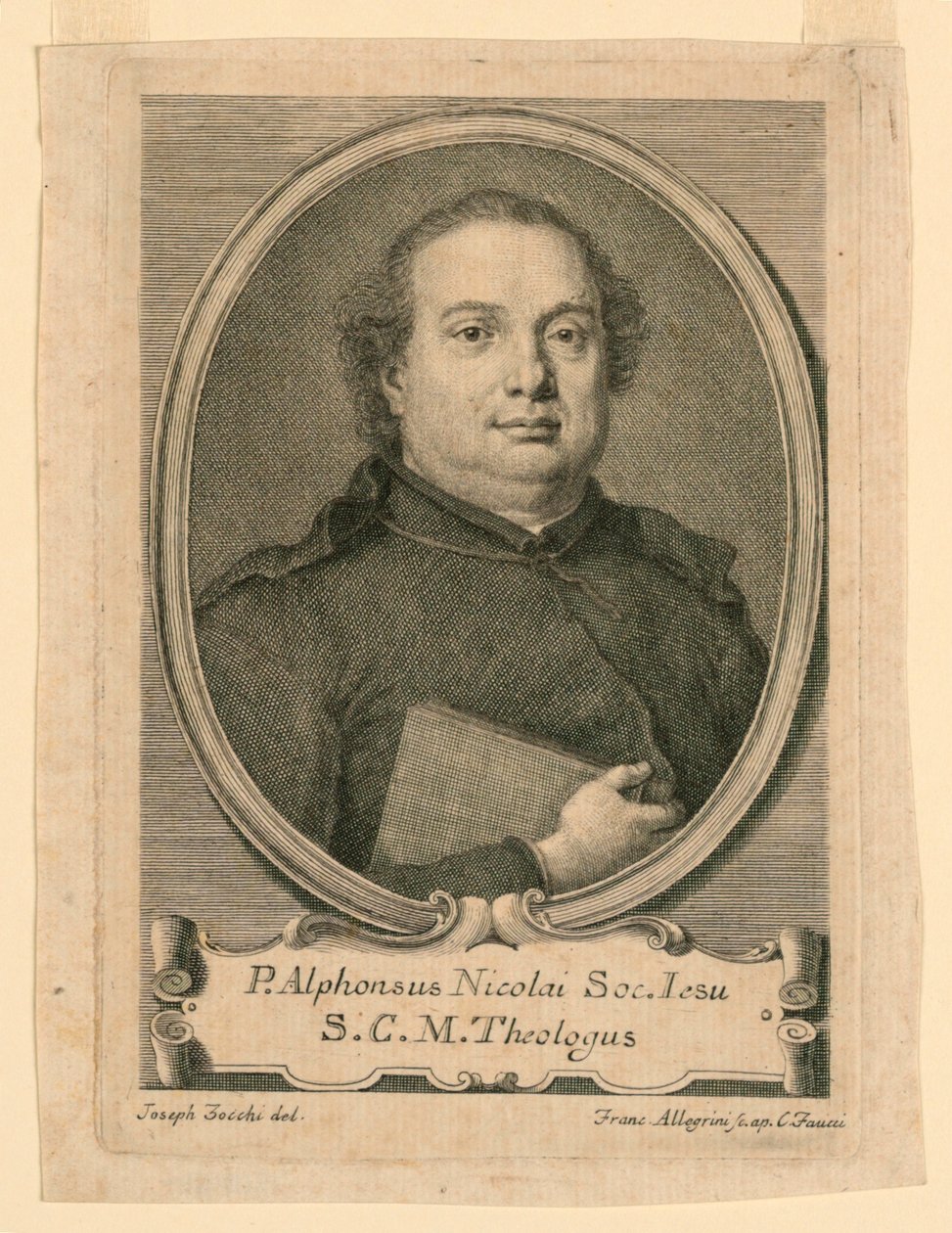 Portrait de P. Alphonsus Nicolai de la Société de Jésus - Francesco Allegrini