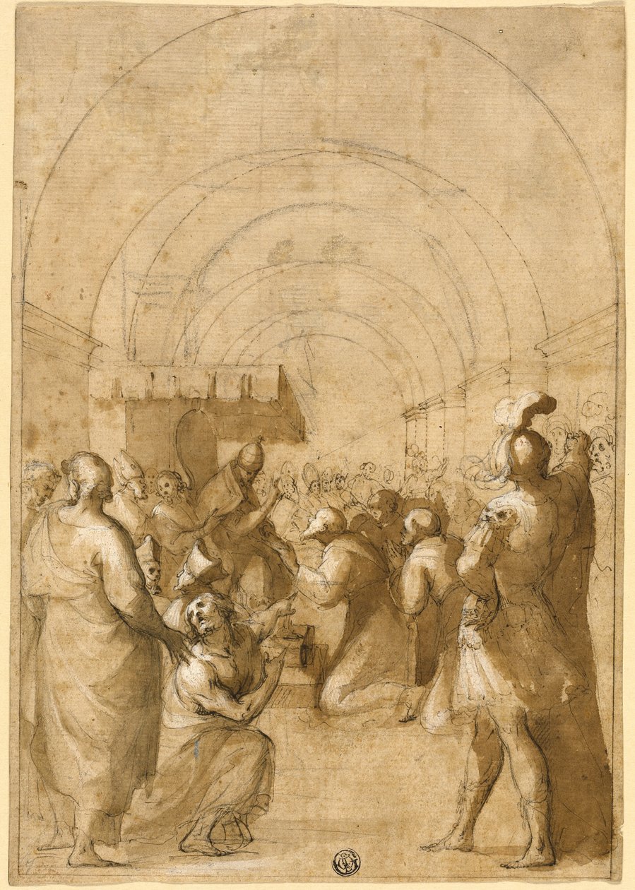 Étude pour le pape Innocent III établissant l