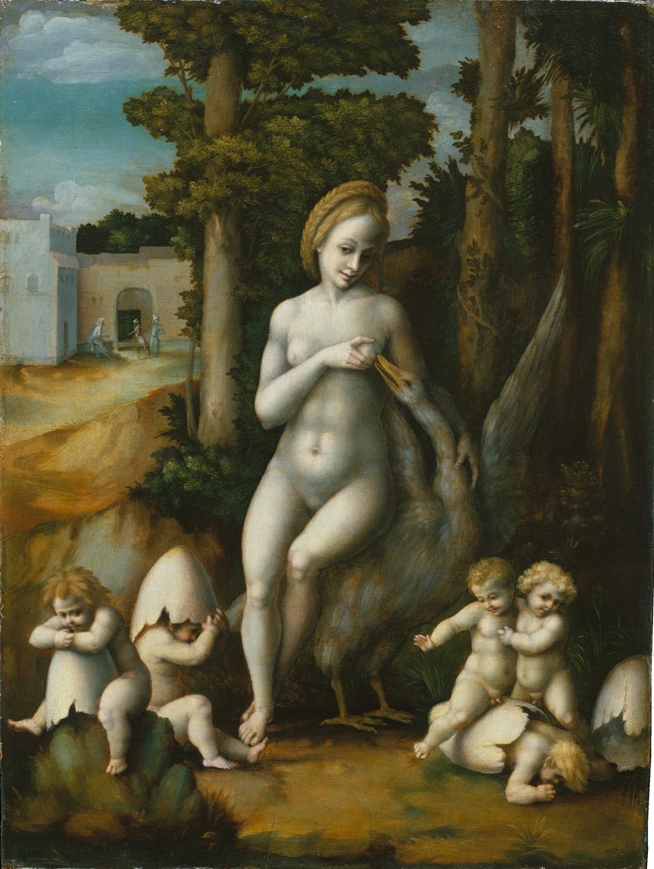 Léda et le cygne - Francesco Bacchiacca