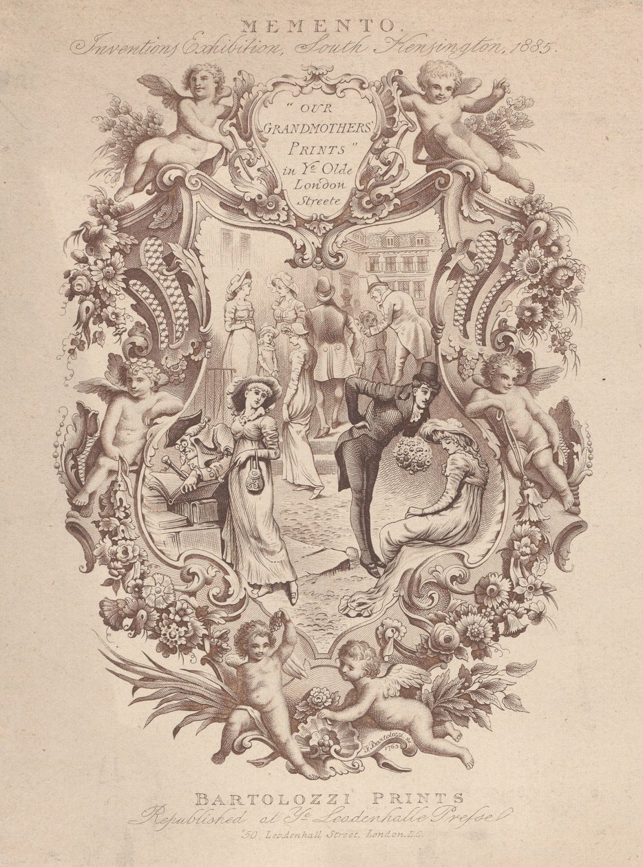 Publicité pour Memento, Exposition des Inventions, South Kensington - Francesco Bartolozzi