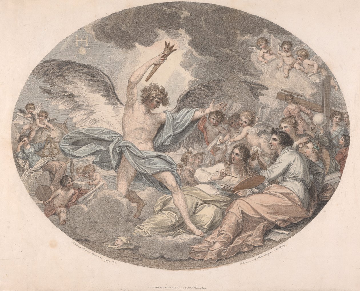 Apollon et les Muses - Francesco Bartolozzi