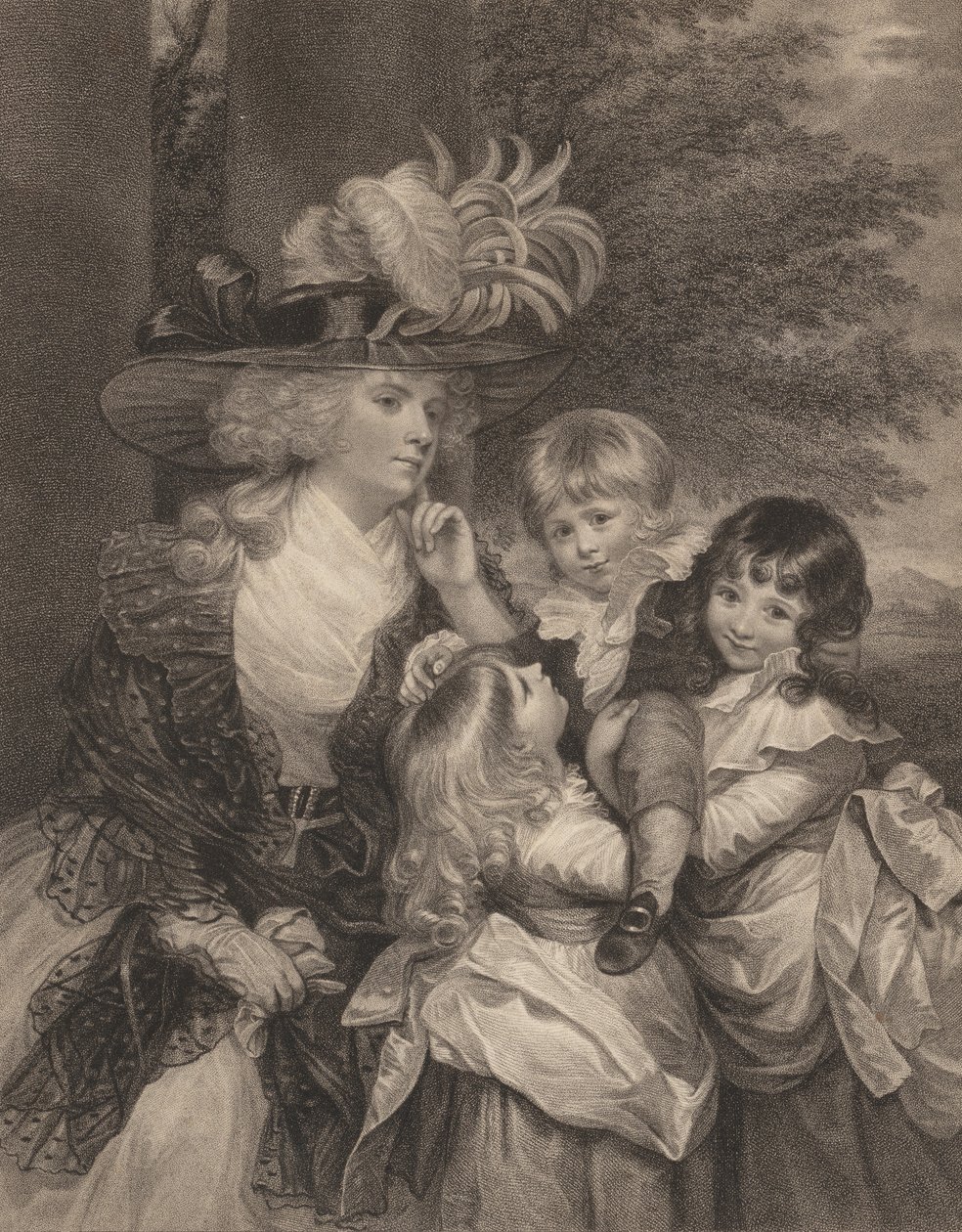 Lady Smith et ses enfants, 15 mars 1789 - Francesco Bartolozzi