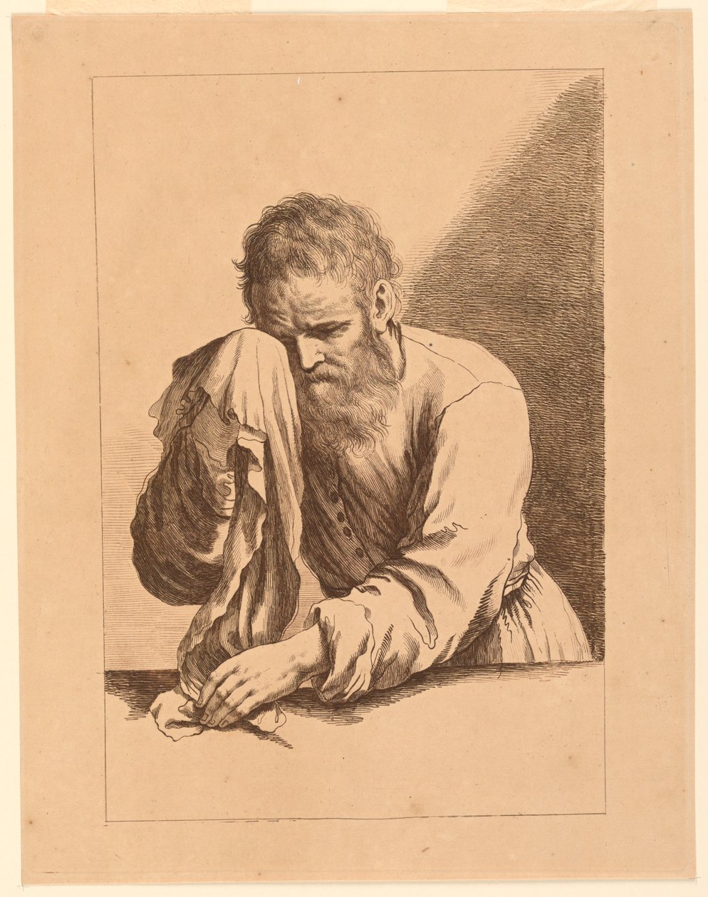 Vieil homme pleurant, d