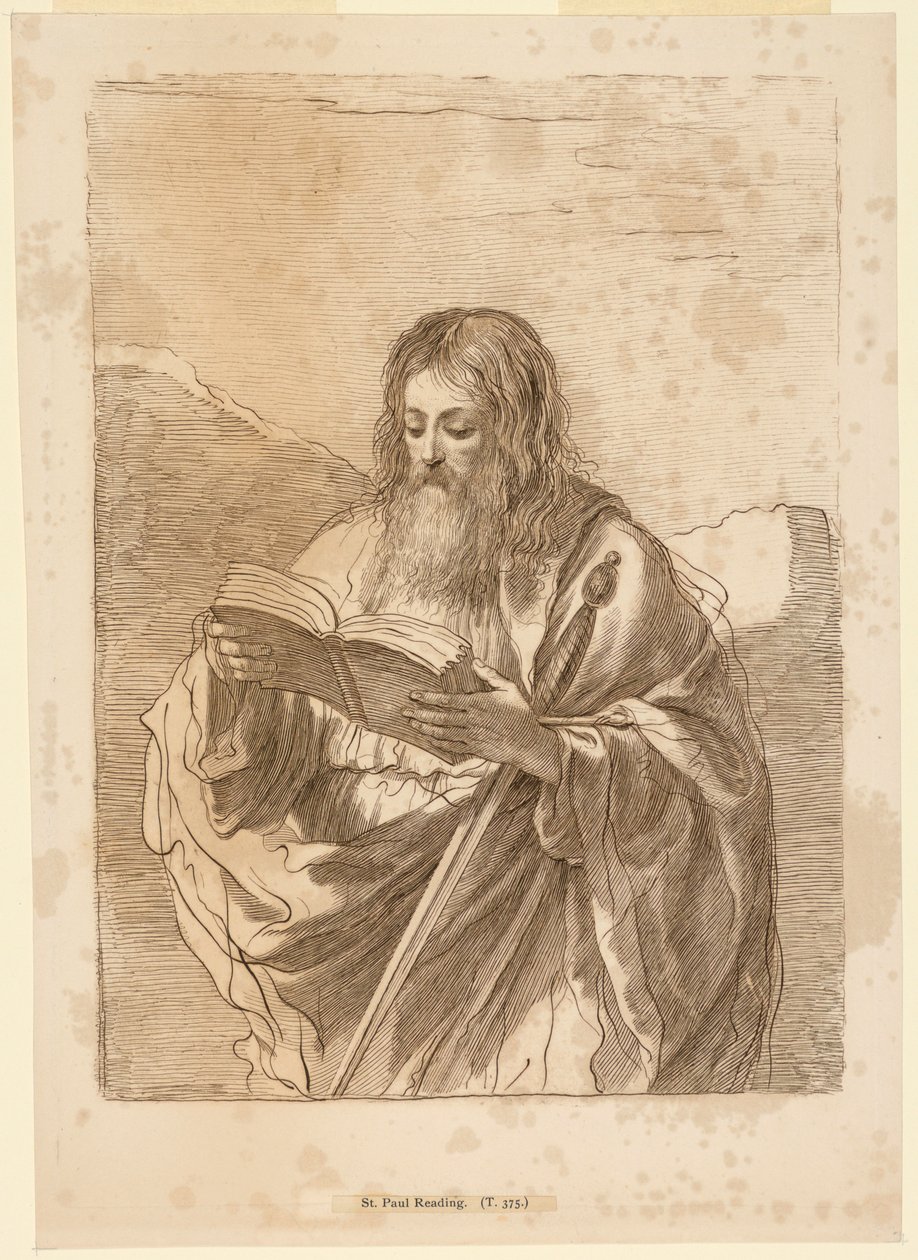 Saint Paul lisant - Francesco Bartolozzi