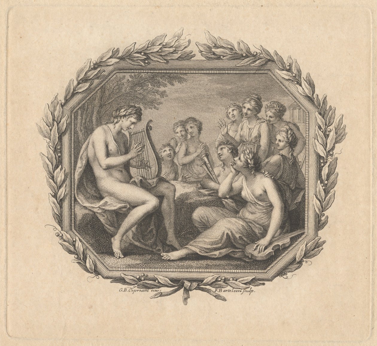 Billet au profit de M. Giardini - Francesco Bartolozzi