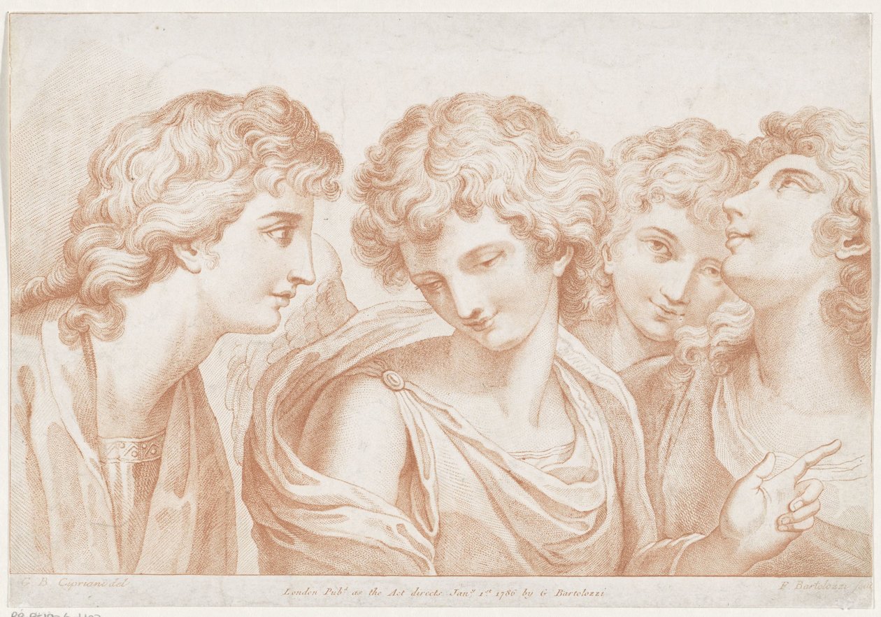Quatre anges - Francesco Bartolozzi