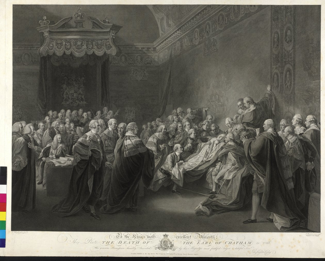 William Pitt La mort du comte de Chatham - Francesco Bartolozzi
