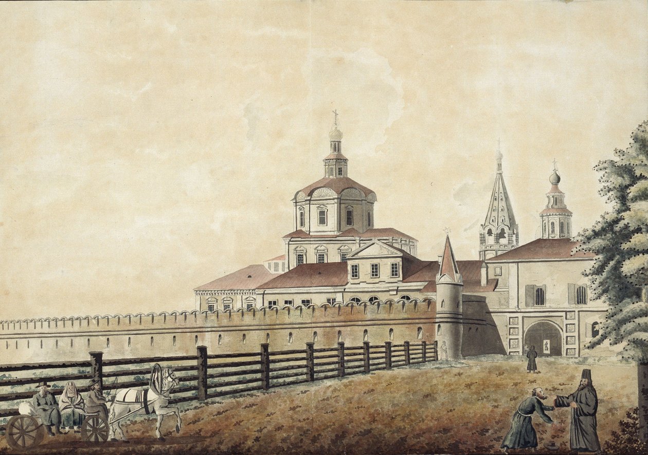Le monastère Saint-Andronik à Moscou, années 1780 - Francesco Camporesi