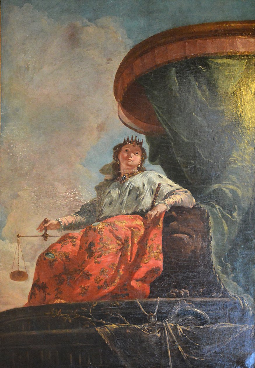 French: Allégorie de la Justice ou Venise trônant Allegory of Justice - Francesco Fontebasso
