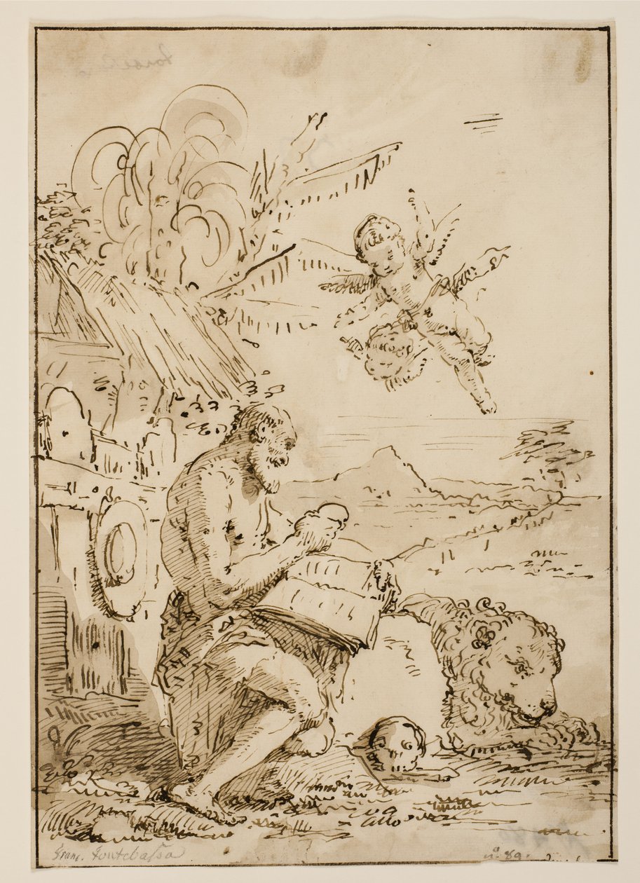Saint Jérôme dans le désert - Francesco Fontebasso